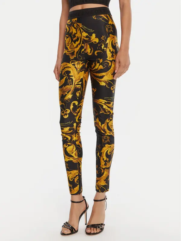 Versace Jeans Couture Versace Jeans Couture Leggings 79HAC101 JS501 Crna Slim Fit