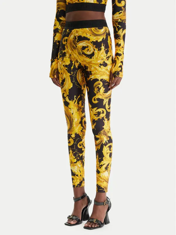 Versace Jeans Couture Versace Jeans Couture Leggings 80HAC101 JS532 Crna Slim Fit
