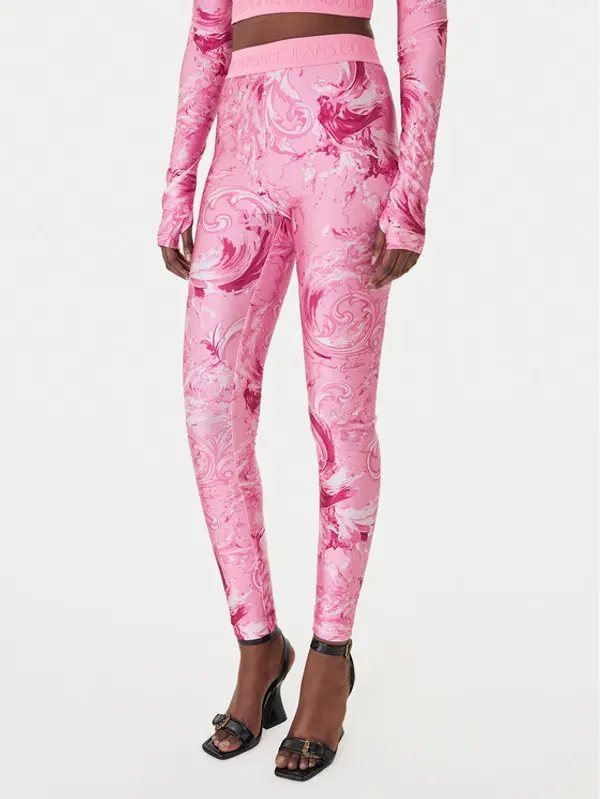 Versace Jeans Couture Versace Jeans Couture Leggings 80HAC101 JS532 Ružičasta Slim Fit