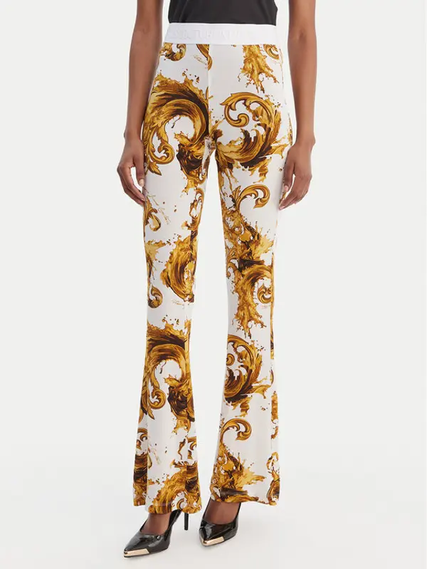 Versace Jeans Couture Versace Jeans Couture Leggings 80HAC107 JS533 Bijela Flare Fit
