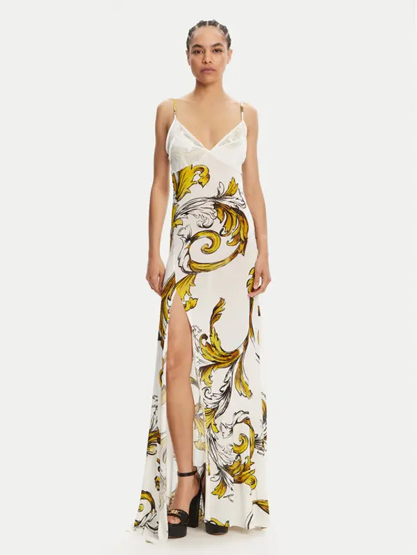 Versace Jeans Couture Versace Jeans Couture Ljetna haljina 78HAO900 Bijela Regular Fit