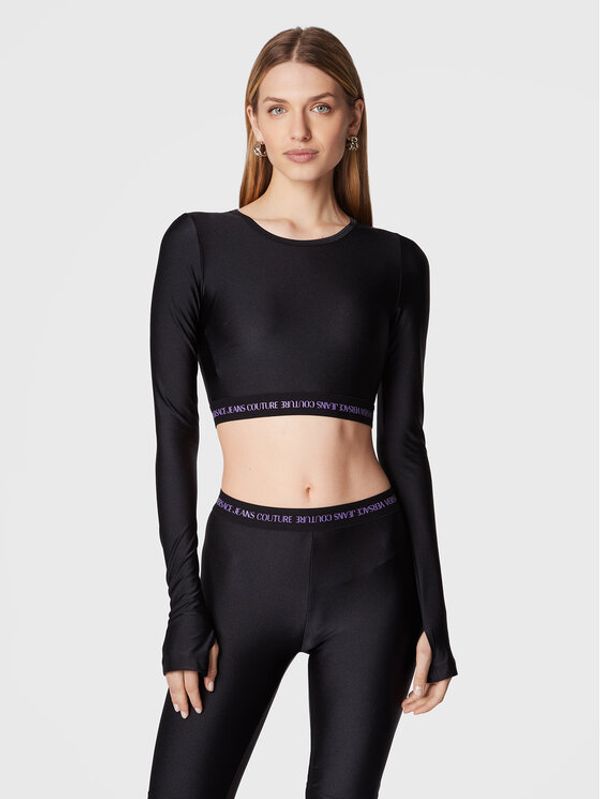 Versace Jeans Couture Versace Jeans Couture Majica 73HAH218 Crna Slim Fit