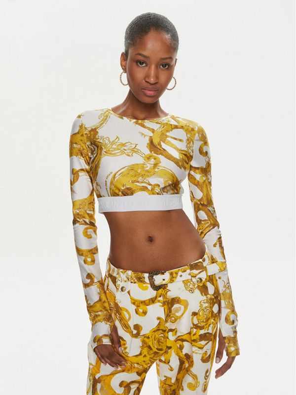 Versace Jeans Couture Versace Jeans Couture Majica 76HAH218 Bijela Slim Fit