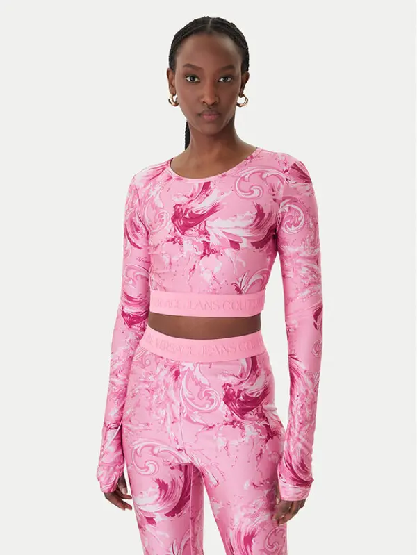 Versace Jeans Couture Versace Jeans Couture Majica 80HAH218 JS532 Ružičasta Slim Fit