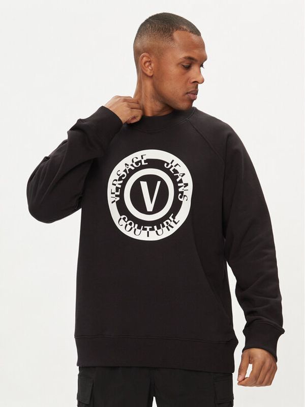 Versace Jeans Couture Versace Jeans Couture Majica dugih rukava 76GAIT06 Crna Regular Fit