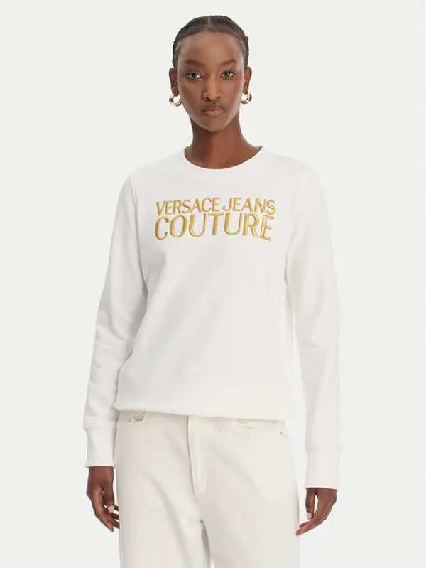 Versace Jeans Couture Versace Jeans Couture Majica dugih rukava 80HAIT01 CF01T Bijela Regular Fit