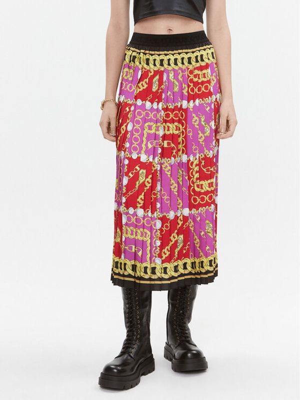 Versace Jeans Couture Versace Jeans Couture Plesirana suknja 75HAE8A5 Šarena Regular Fit