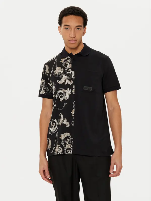 Versace Jeans Couture Versace Jeans Couture Polo 78GAG625 Crna Regular Fit
