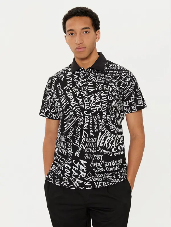 Versace Jeans Couture Versace Jeans Couture Polo 78GAG6R0 Crna Regular Fit