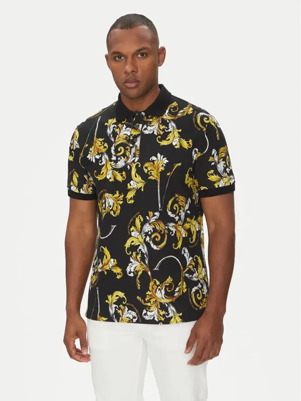 Versace Jeans Couture Versace Jeans Couture Polo 78GAG6S0 Crna Regular Fit