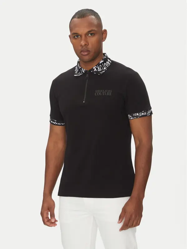 Versace Jeans Couture Versace Jeans Couture Polo 78GAGT02 Crna Regular Fit