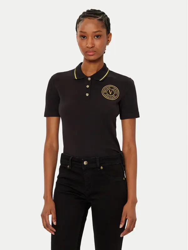 Versace Jeans Couture Versace Jeans Couture Polo 78HAGT00 Crna Regular Fit