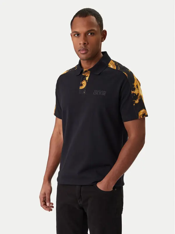 Versace Jeans Couture Versace Jeans Couture Polo 80GAG6R1 JS549 Crna Regular Fit
