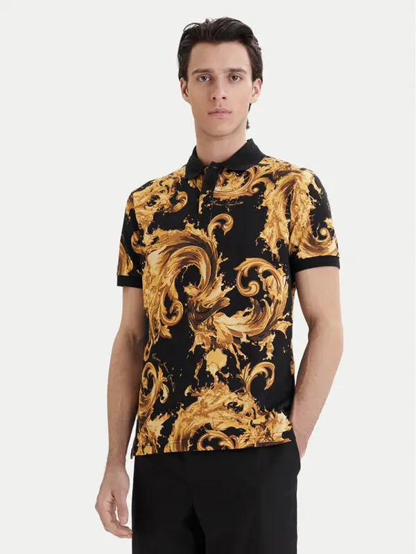Versace Jeans Couture Versace Jeans Couture Polo 80GAG6S0 JS549 Crna Regular Fit