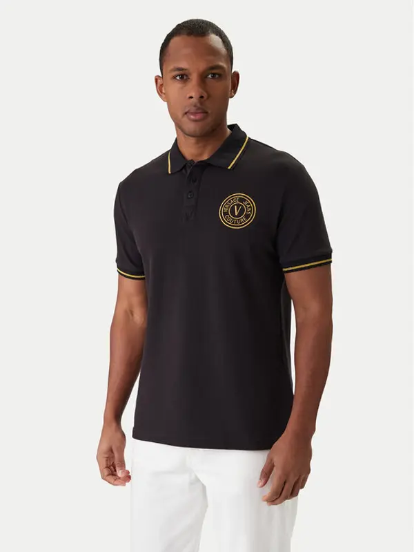 Versace Jeans Couture Versace Jeans Couture Polo 80GAGT03 CJ01T Crna Regular Fit