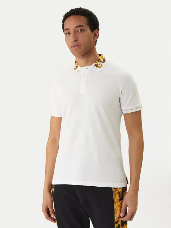Versace Jeans Couture Versace Jeans Couture Polo 80GAGT12 CJ01T Bijela Slim Fit