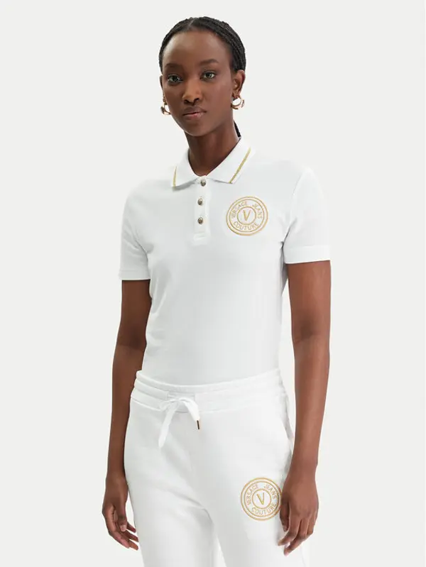 Versace Jeans Couture Versace Jeans Couture Polo 80HAGT02 CJ01T Bijela Regular Fit