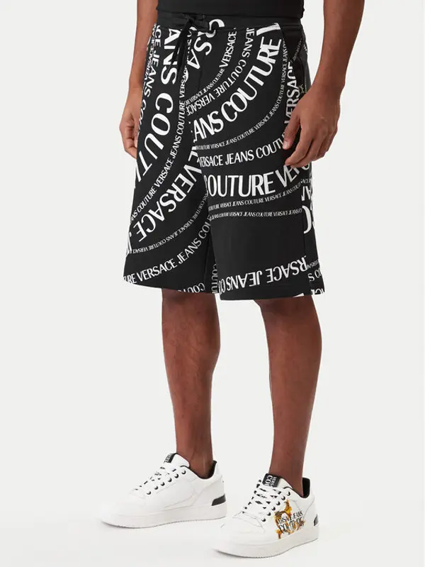 Versace Jeans Couture Versace Jeans Couture Sportske kratke hlače 80GAD3B0 FS221 Crna Regular Fit
