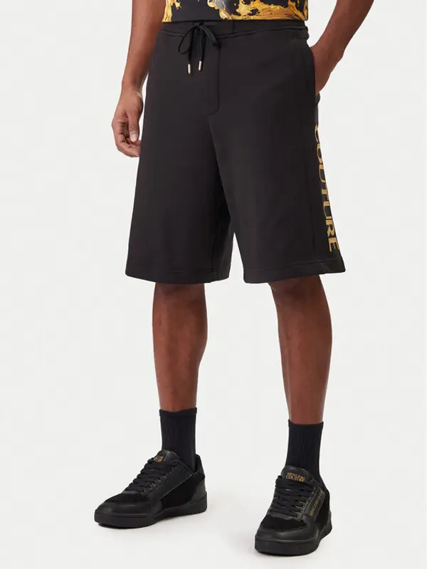Versace Jeans Couture Versace Jeans Couture Sportske kratke hlače 80GADT00 CF01T Crna Regular Fit