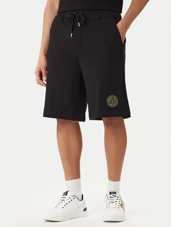 Versace Jeans Couture Versace Jeans Couture Sportske kratke hlače 80GADT03 CF01T Crna Regular Fit