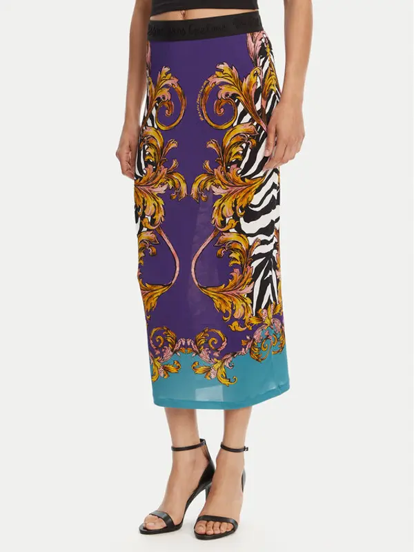 Versace Jeans Couture Versace Jeans Couture Suknja olovka 78HAE8P6 Ljubičasta Slim Fit