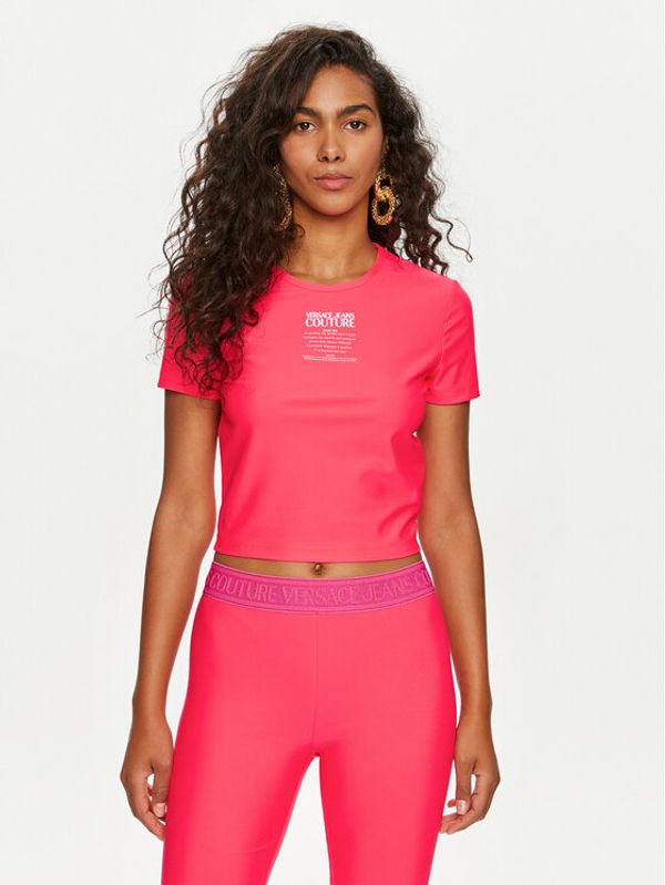 Versace Jeans Couture Versace Jeans Couture T-shirt 76HAH602 Ružičasta Slim Fit