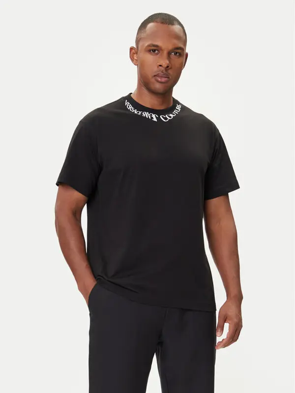 Versace Jeans Couture Versace Jeans Couture T-shirt 79GAHP03 CJ01P Crna Regular Fit