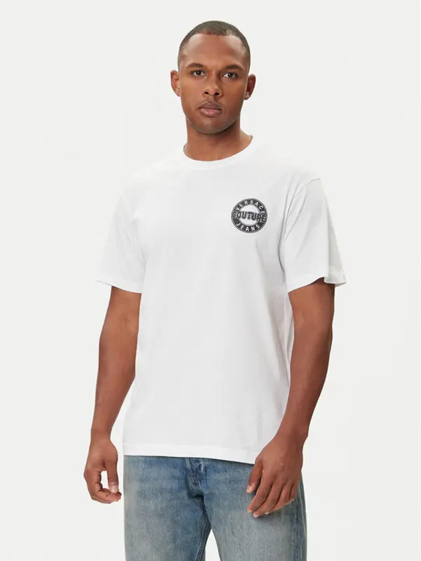 Versace Jeans Couture Versace Jeans Couture T-shirt 79GAHT02 CJ00T Bijela Regular Fit