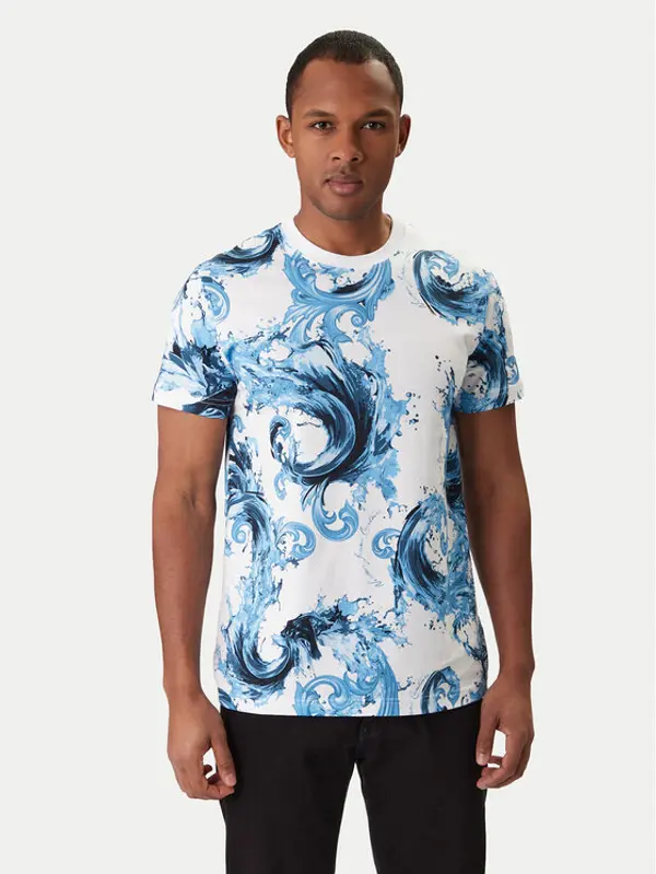 Versace Jeans Couture Versace Jeans Couture T-shirt 80GAH6S0 JS543 Plava Regular Fit