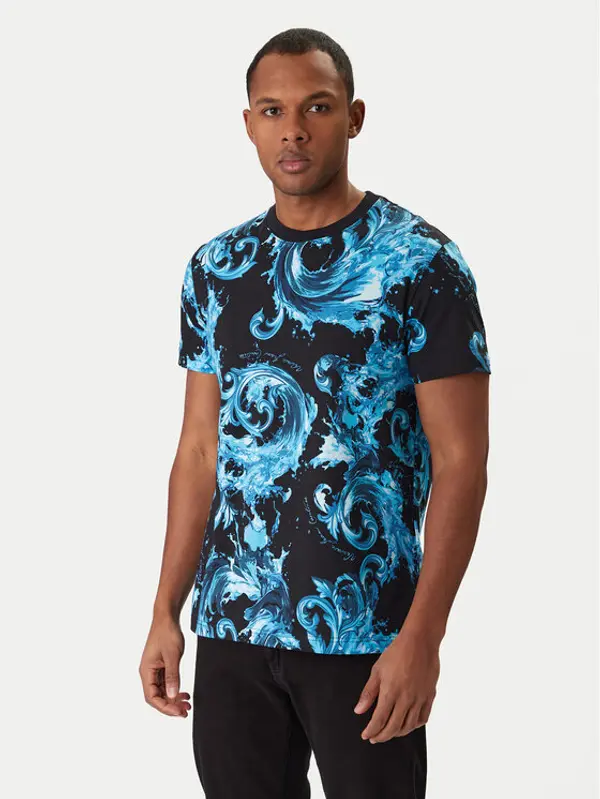 Versace Jeans Couture Versace Jeans Couture T-shirt 80GAH6S0 JS543 Plava Regular Fit