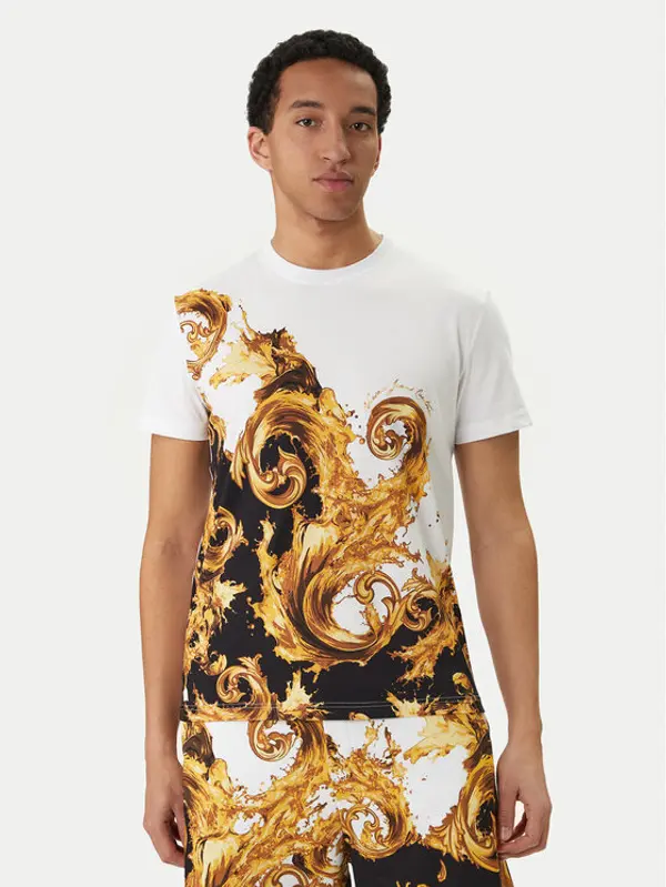 Versace Jeans Couture Versace Jeans Couture T-shirt 80GAH6SB JS541 Bijela Slim Fit