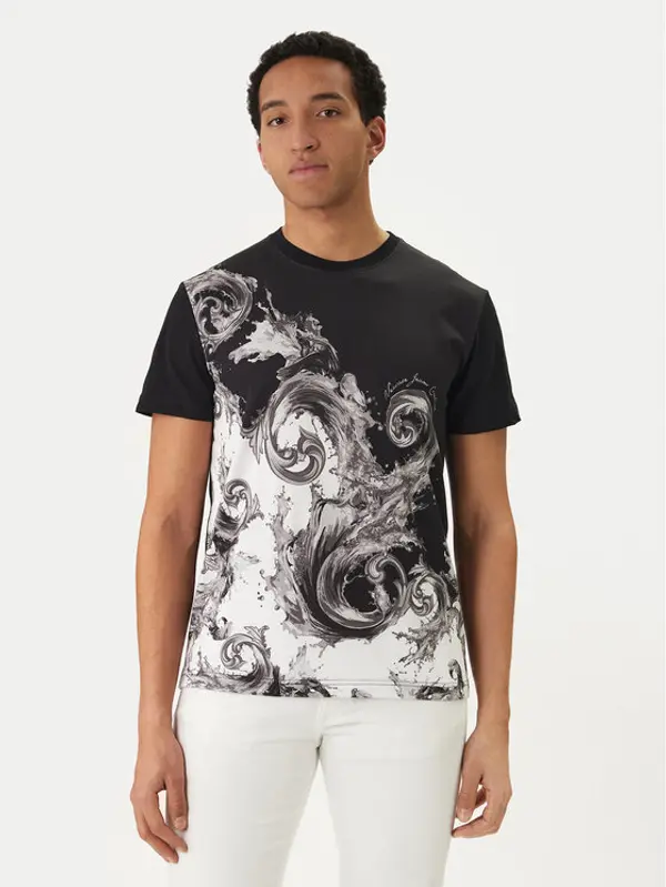 Versace Jeans Couture Versace Jeans Couture T-shirt 80GAH6SB JS541 Crna Slim Fit
