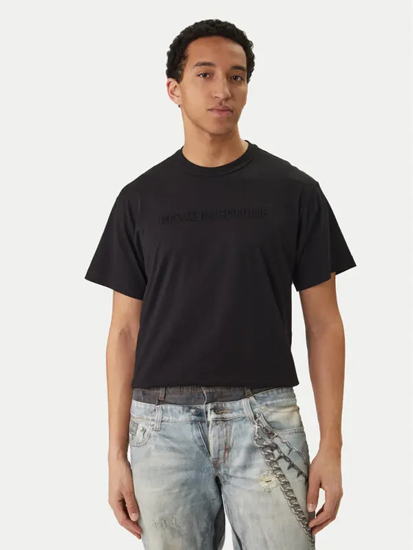 Versace Jeans Couture Versace Jeans Couture T-shirt 80GAHE09 CJ00E Crna Regular Fit