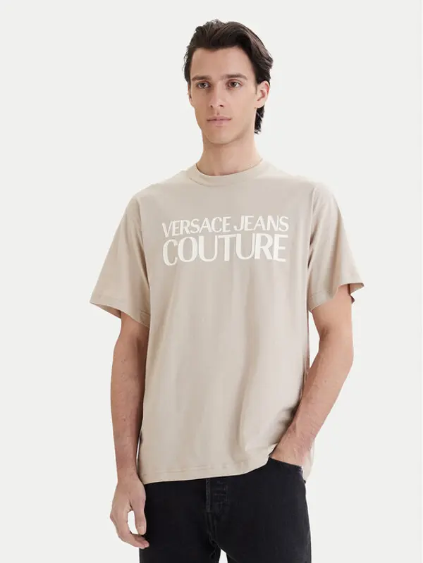 Versace Jeans Couture Versace Jeans Couture T-shirt 80GAHT01 CJ00T Bež Regular Fit