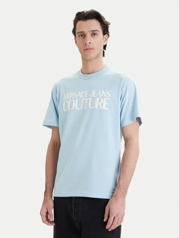 Versace Jeans Couture Versace Jeans Couture T-shirt 80GAHT01 CJ00T Plava Regular Fit