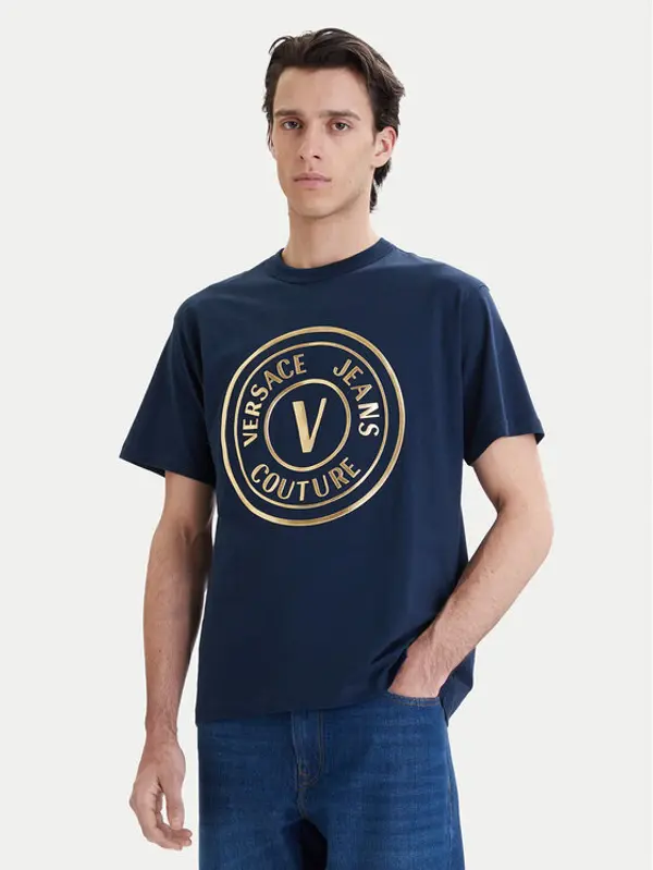 Versace Jeans Couture Versace Jeans Couture T-shirt 80GAHT02 CJ00T Tamnoplava Regular Fit