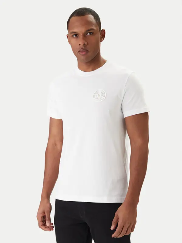 Versace Jeans Couture Versace Jeans Couture T-shirt 80GAHT03 CJ00T Bijela Regular Fit