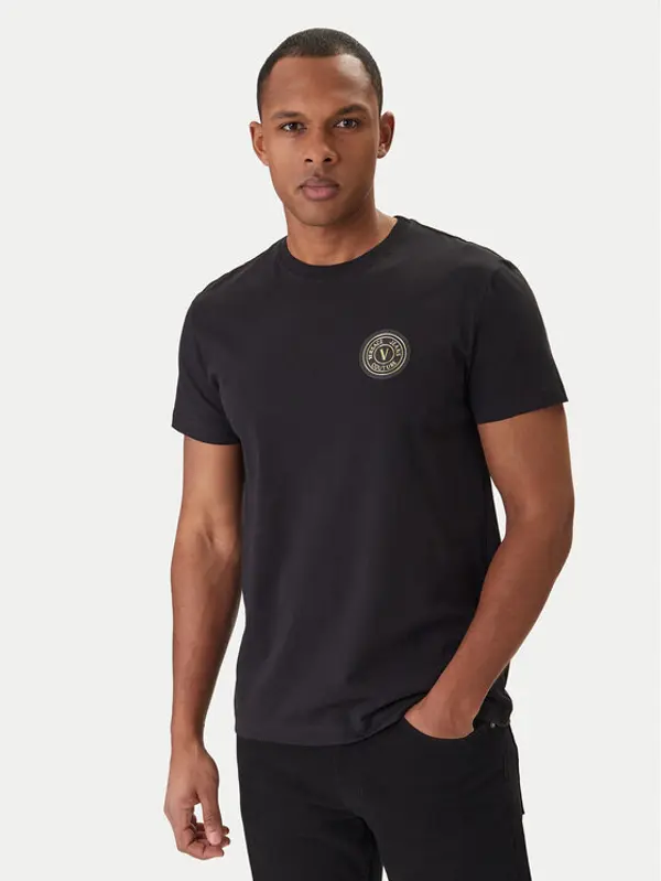 Versace Jeans Couture Versace Jeans Couture T-shirt 80GAHT03 CJ00T Crna Regular Fit