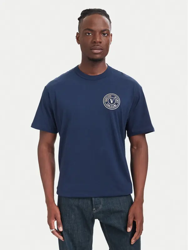 Versace Jeans Couture Versace Jeans Couture T-shirt 80GAHT04 CJ00T Tamnoplava Regular Fit