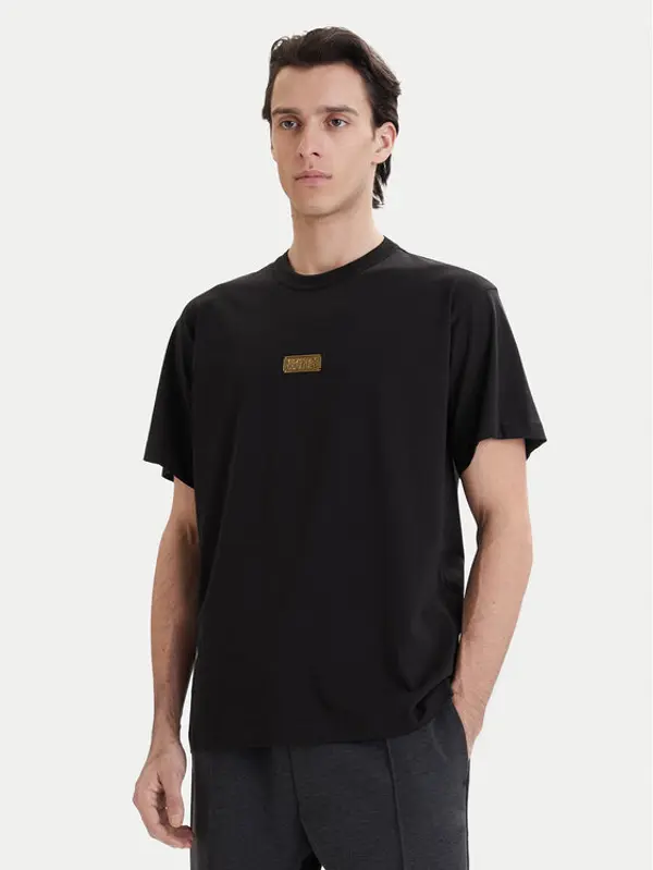Versace Jeans Couture Versace Jeans Couture T-shirt 80GAHT05 CJ00T Crna Regular Fit