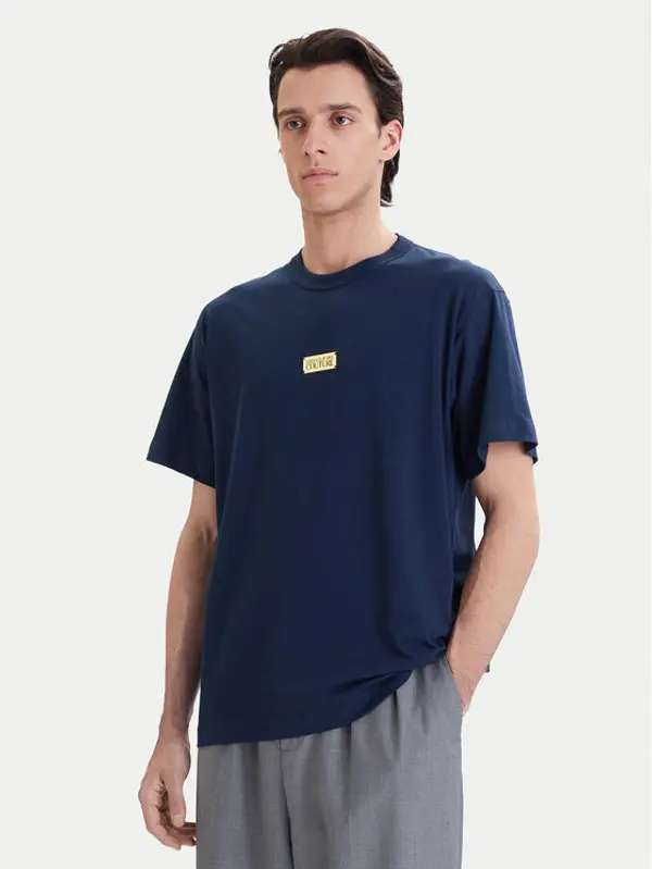 Versace Jeans Couture Versace Jeans Couture T-shirt 80GAHT05 CJ00T Tamnoplava Regular Fit