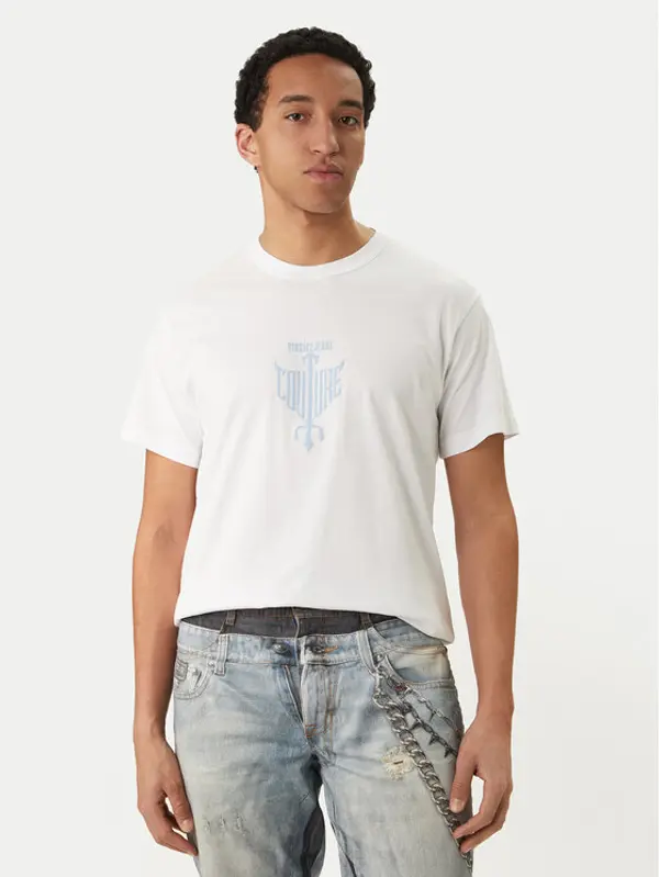 Versace Jeans Couture Versace Jeans Couture T-shirt 80GAHT14 CJ00T Bijela Regular Fit