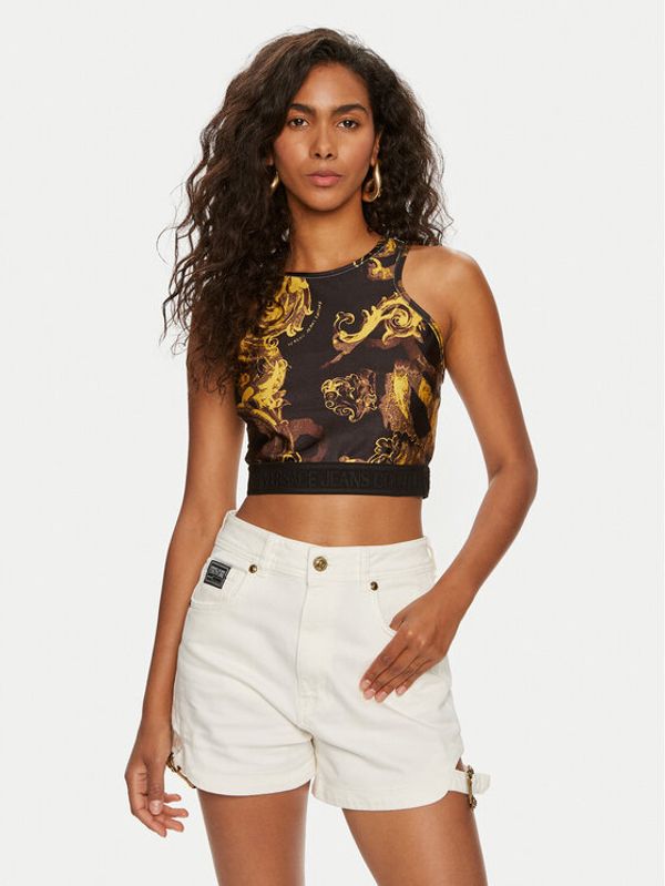 Versace Jeans Couture Versace Jeans Couture Top 76HAM227 Crna Skinny Fit