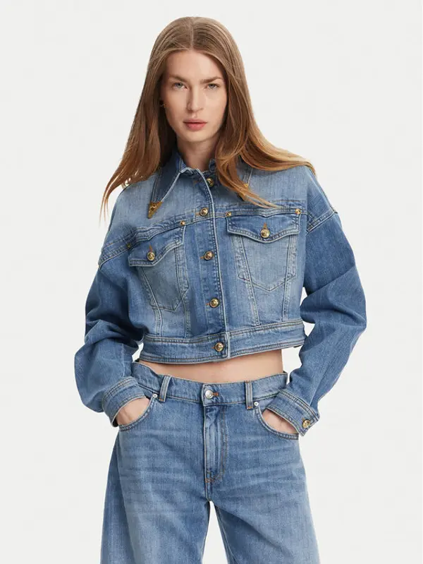 Versace Jeans Couture Versace Jeans Couture Traper jakna 78HAS450 Plava Relaxed Fit