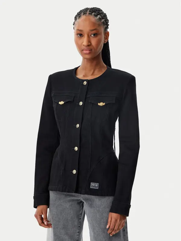 Versace Jeans Couture Versace Jeans Couture Traper jakna 78HAS457 Crna Slim Fit