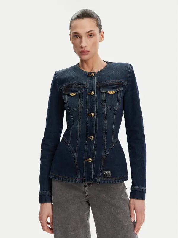 Versace Jeans Couture Versace Jeans Couture Traper jakna 78HAS457 Plava Slim Fit