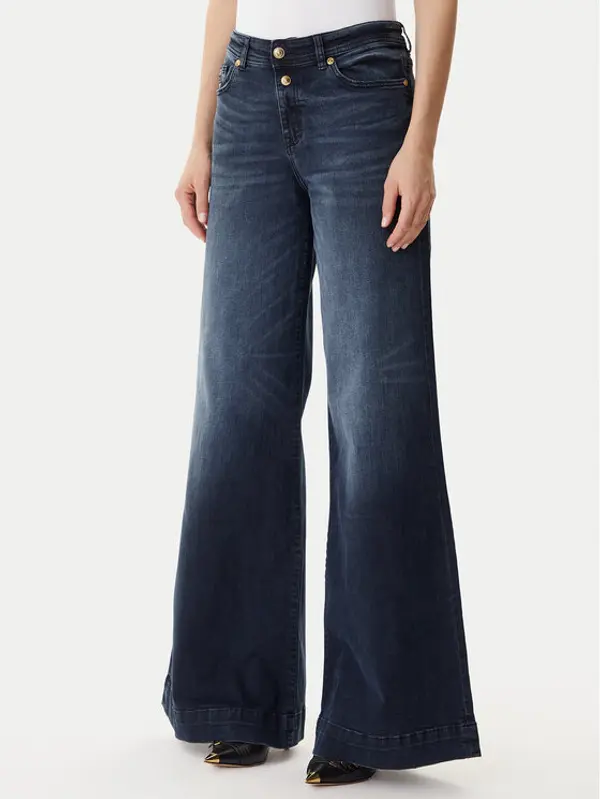 Versace Jeans Couture Versace Jeans Couture Traperice 79HAB561 CDWAB Tamnoplava Wide Leg
