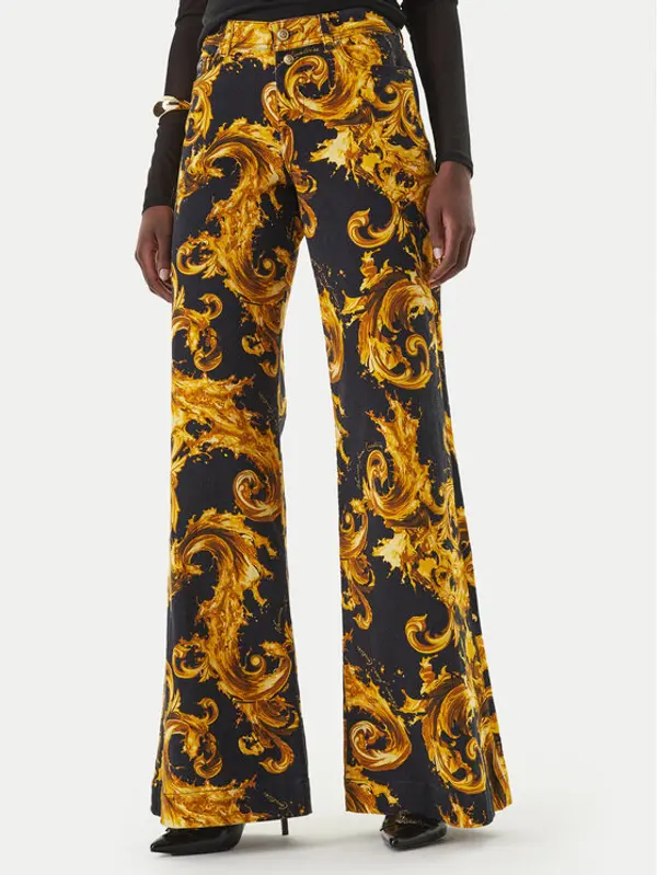 Versace Jeans Couture Versace Jeans Couture Traperice 80HAB506 ES153 Crna Wide Leg