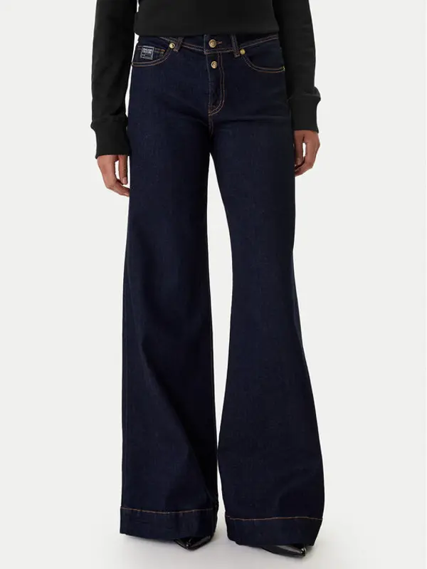Versace Jeans Couture Versace Jeans Couture Traperice 80HAB561 DW042L54 Tamnoplava Wide Leg