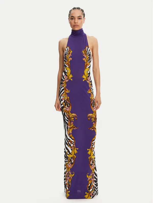 Versace Jeans Couture Versace Jeans Couture Večernja haljina 78HAO9P5 Ljubičasta Slim Fit